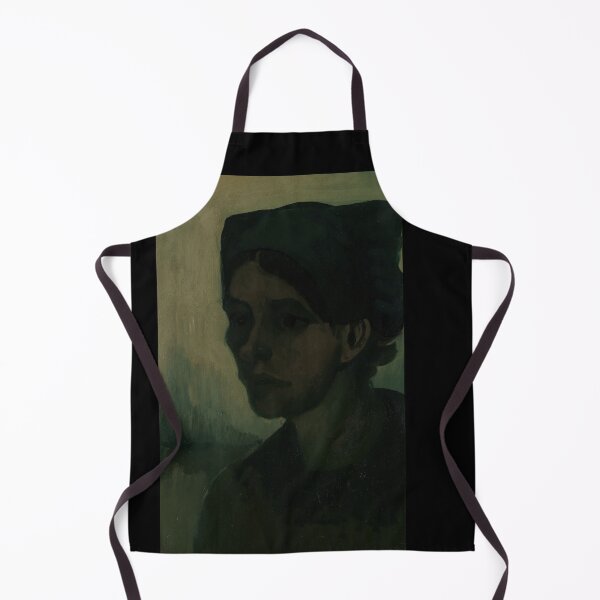 Item preview, Head of a Woman by Vincent van Gogh: Moody Post Impressionist Portrait designed and sold by artofuniverse.