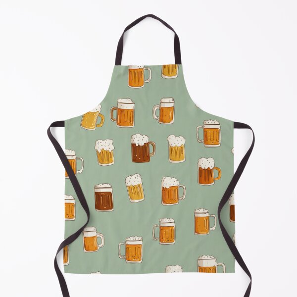 Item preview, Frothy Beer Mugs Pattern Ale Lager Drinker Design designed and sold by NicolasGlowArt.