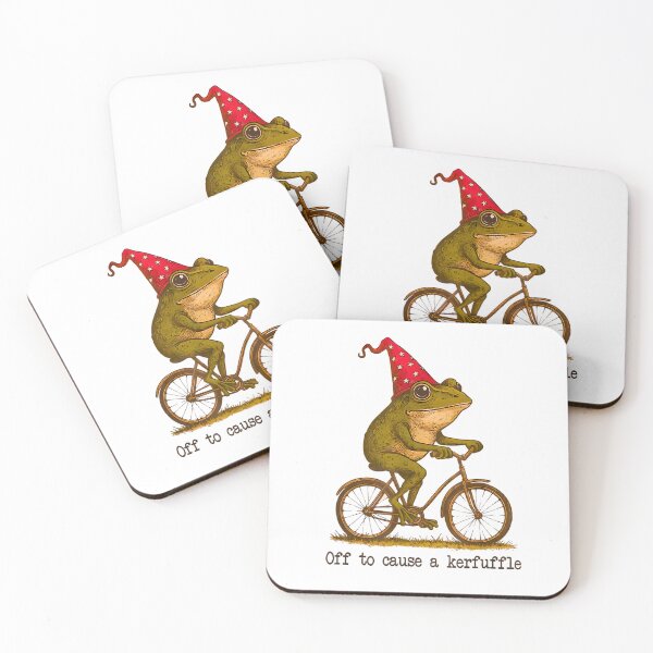 Item preview, Off To Cause A Kerfuffle Groundhog Funny Frog Meme designed and sold by FerminVigo.