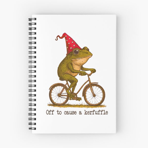 Item preview, Off To Cause A Kerfuffle Groundhog Funny Frog Meme designed and sold by FerminVigo.