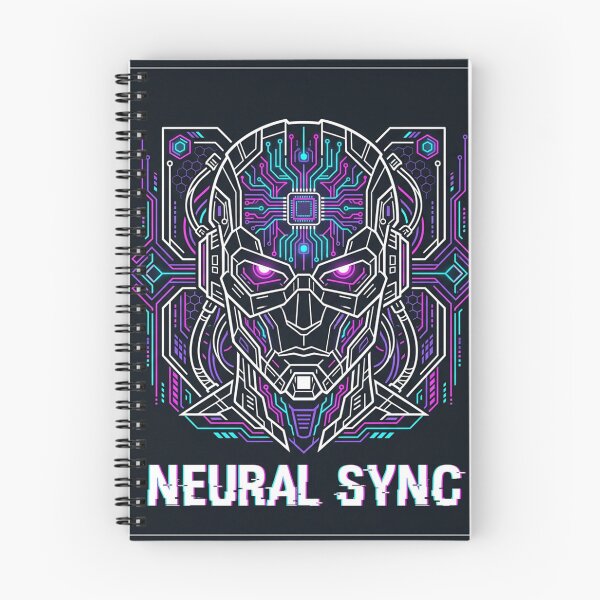 Item preview, Neural Sync Cyberpunk AI Robot Head – Futuristic Tech Circuit Glitch Art designed and sold by RuNeArTz123.