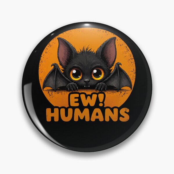 Item preview, Cute Bat Ew Humans Funny Introvert Halloween Animal Design designed and sold by Mh-ARTWORX.