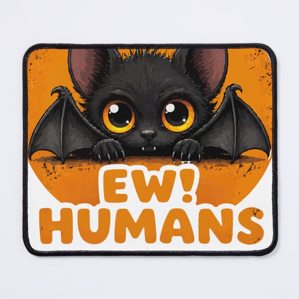 Item preview, Cute Bat Ew Humans Funny Introvert Halloween Animal Design designed and sold by Mh-ARTWORX.