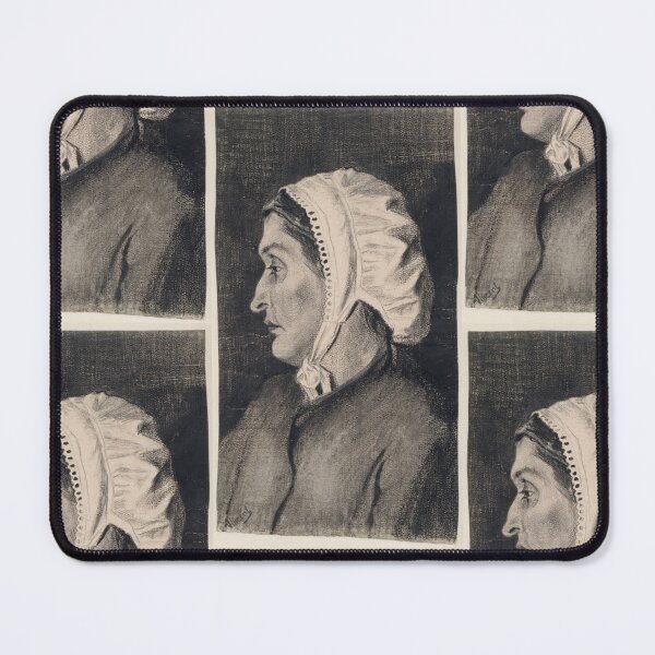 Item preview, Head of a Woman by Vincent van Gogh: Post Impressionist Portrait Study designed and sold by artofuniverse.
