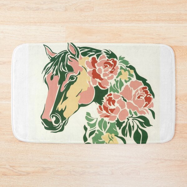 Item preview, Beautiful colourful floral nature inspired horse designed and sold by NivyasArtistry.