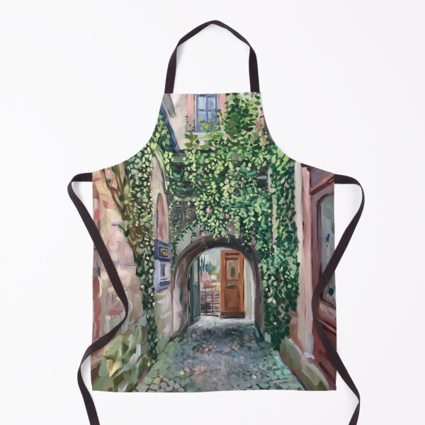 Item preview, French Village Entrance Painting | Ivy Arch and Stone Path designed and sold by CARRAANN.