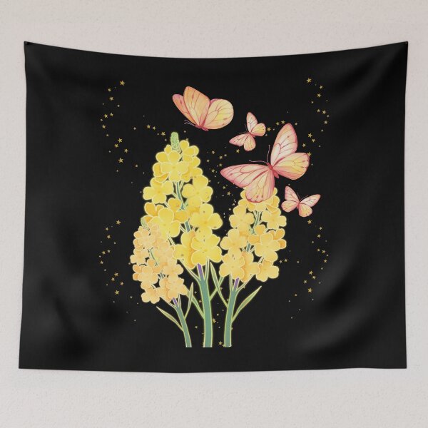 Item preview, Yellow Flowers And Butterflies. designed and sold by Dinasshop.