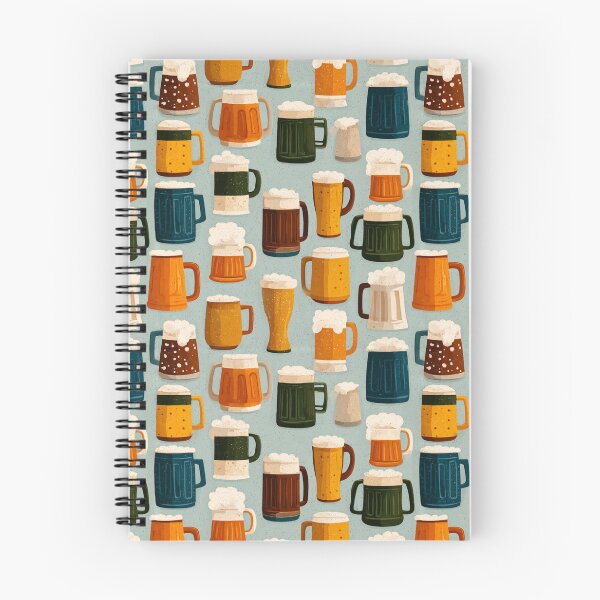 Item preview, Craft Beer Mugs Pattern Ale Lager Drinker designed and sold by NicolasGlowArt.
