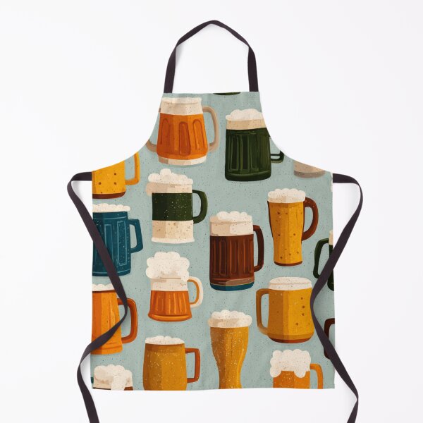 Item preview, Craft Beer Mugs Pattern Ale Lager Drinker designed and sold by NicolasGlowArt.