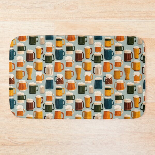 Item preview, Craft Beer Mugs Pattern Ale Lager Drinker designed and sold by NicolasGlowArt.