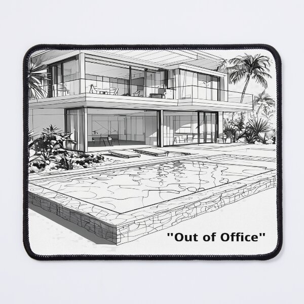 Item preview, Out of Office - Modern Tropical Villa Architecture designed and sold by Modern Nest Art.