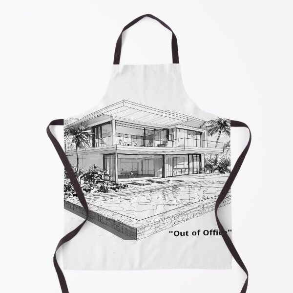 Item preview, Out of Office - Modern Tropical Villa Architecture designed and sold by Modern Nest Art.