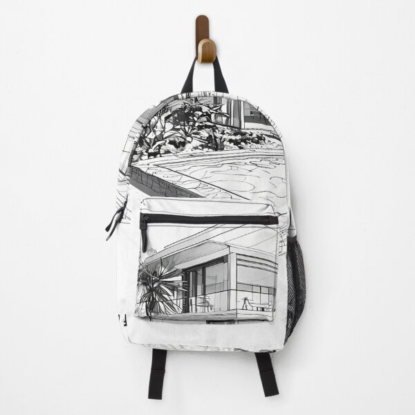 Item preview, Out of Office - Modern Tropical Villa Architecture designed and sold by Modern Nest Art.