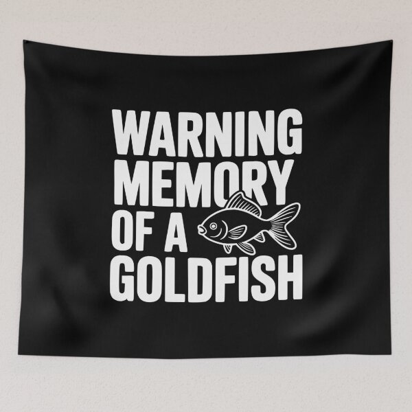 Item preview, Warning Memory of a Goldfish designed and sold by Frank Ring.