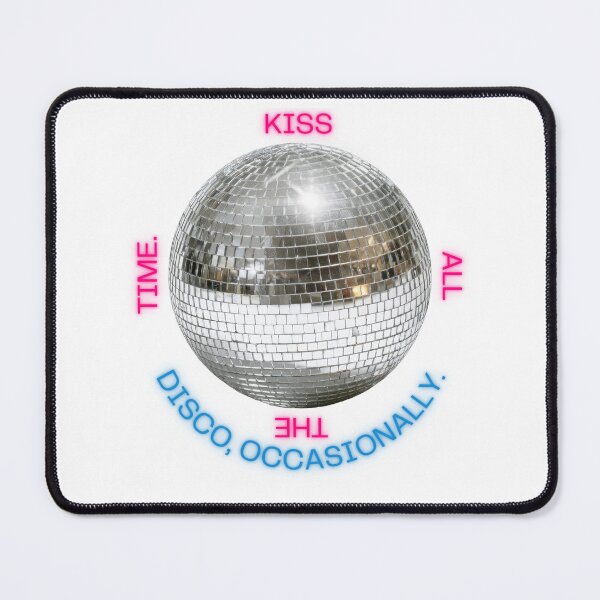 Item preview, Disco Occasionally Disco Ball Print - Retro Pastel Music Art - Kiss All The Time Aesthetic designed and sold by JLMWorks.