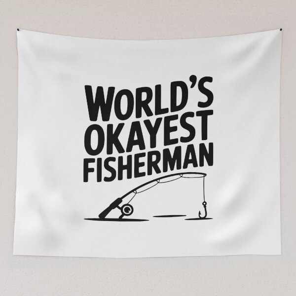 Item preview, World's Okayest Fisherman designed and sold by Frank Ring.