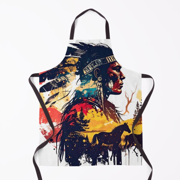 Item preview, Native American Chief Collage Print designed and sold by thelivingrp.