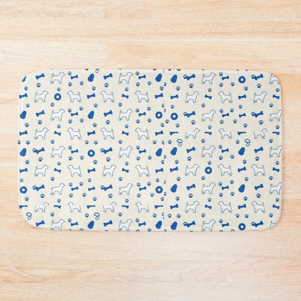 Item preview, Jack Russell Terrier Blue Geometric Motif Rhythmic designed and sold by Prints by Mat.