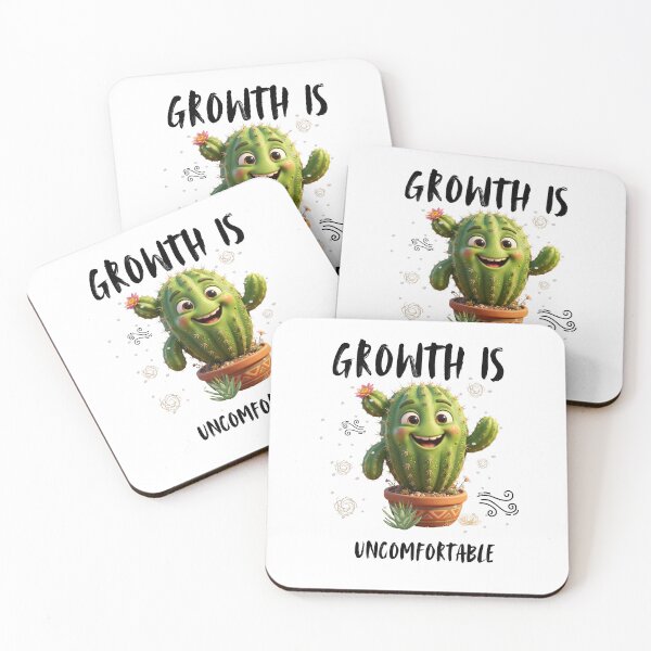 Item preview, Growth is Uncomfortable - Cactus designed and sold by LAJdesigns.