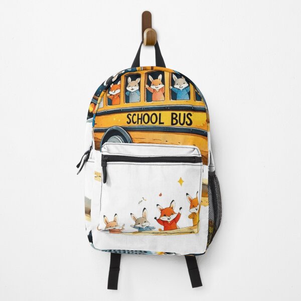 Item preview, Cute Animals Riding Yellow School Bus Back to School Art designed and sold by AQUILAKREO.