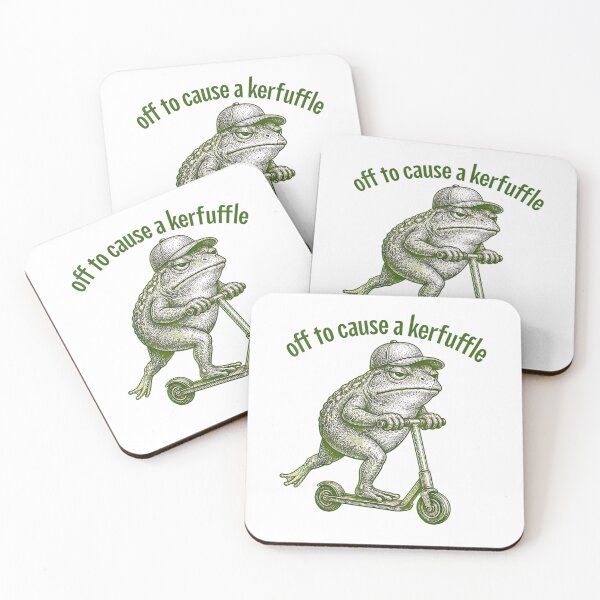Item preview, Off To Cause A Kerfuffle Groundhog Funny Frog Meme designed and sold by FerminVigo.