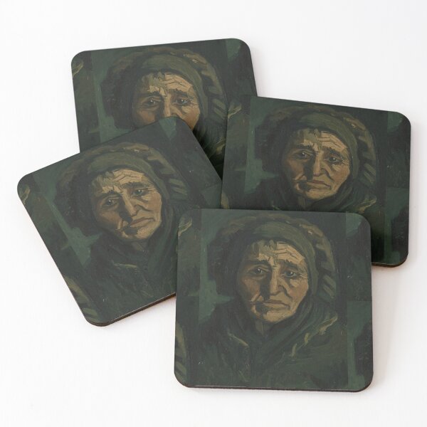 Item preview, Head of a Woman by Vincent van Gogh: Post Impressionist Portrait Print designed and sold by artofuniverse.