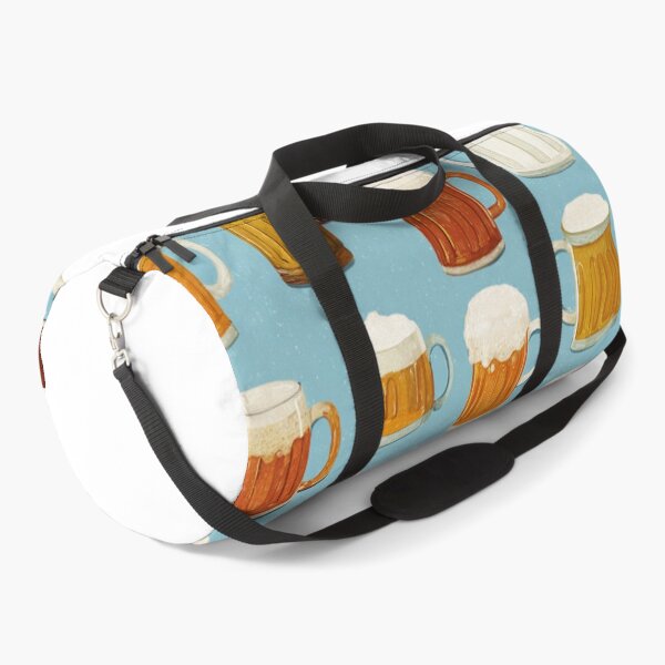 Item preview, Retro Beer Mugs Pattern Craft Beer Lover Design designed and sold by NicolasGlowArt.