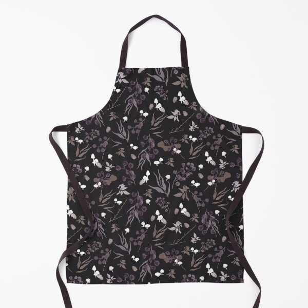 Item preview, Dark Neutral Botanical – Modern Cottagecore Woodland Pattern designed and sold by akneeland603.