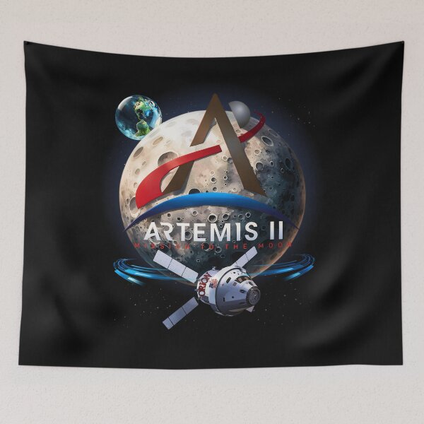 Item preview,    Artemis II Around the Moon designed and sold by Tripp Art Studio.