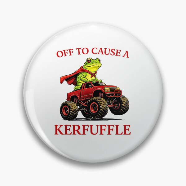 Item preview, Off to Cause a Kerfuffle Frog, Funny Weirdcore Sayings, Meme designed and sold by FerminVigo.