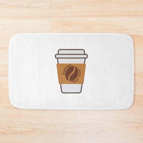 Item preview, espresso yourself coffee pun gift funny coffee lover quote graphic tee mug sticker designed and sold by THE JAVE STUDIOS.