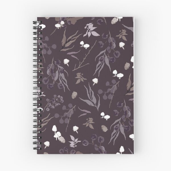 Item preview, Deep Plum Brown Botanical – Dark Neutral Forest Leaves & Mushrooms designed and sold by akneeland603.