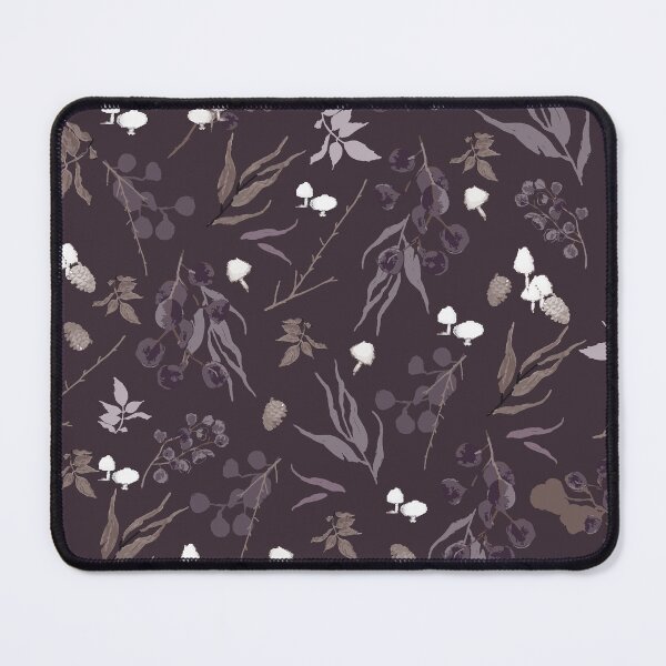 Item preview, Deep Plum Brown Botanical – Dark Neutral Forest Leaves & Mushrooms designed and sold by akneeland603.