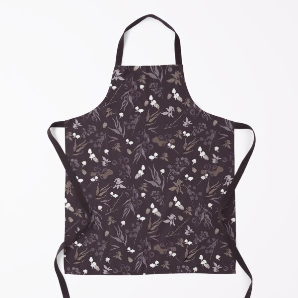 Item preview, Deep Plum Brown Botanical – Dark Neutral Forest Leaves & Mushrooms designed and sold by akneeland603.