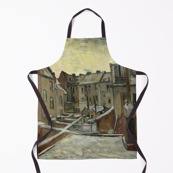Item preview, Houses Seen From the Back by Vincent van Gogh: Urban Rooftop Fine Art Print designed and sold by artofuniverse.