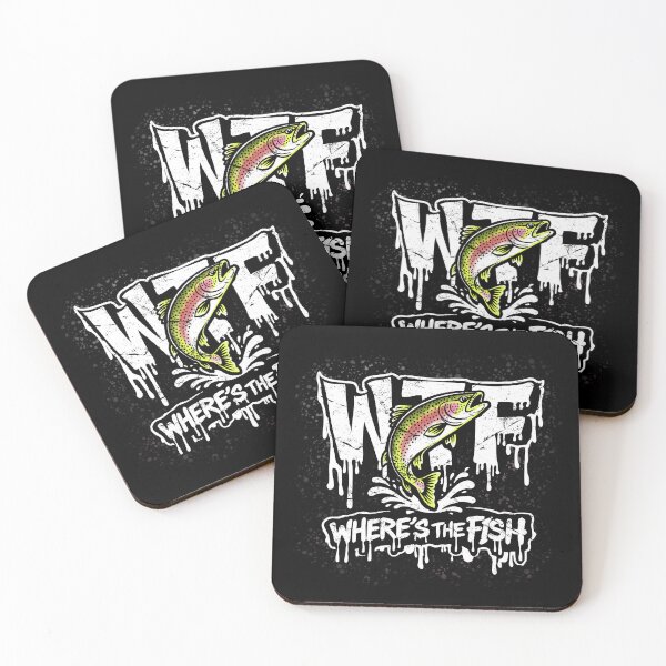 Item preview, WTF Where’s The Fish – Funny Fishing Graphic Design designed and sold by DerpCat Sketches.
