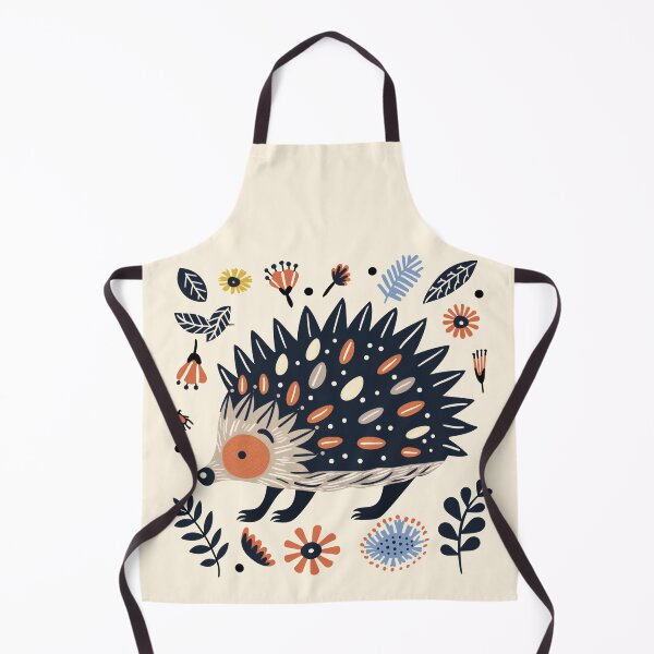 Item preview, Scandinavian Folk Art, Floral Hedgehog  designed and sold by xiao xuans.