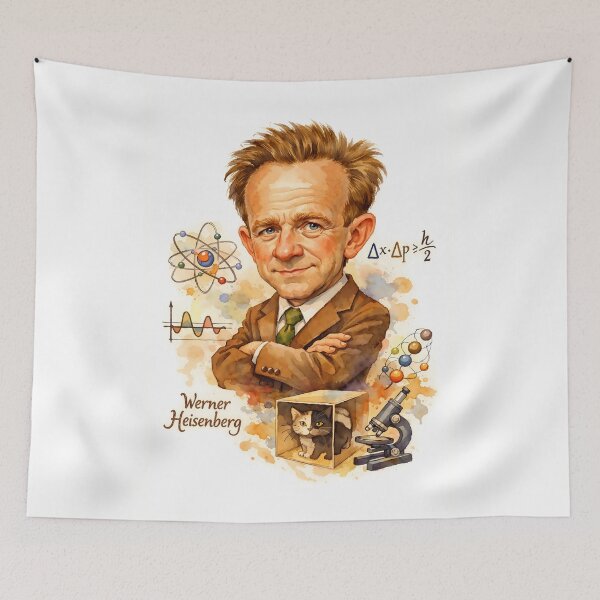 Item preview, Werner Heisenberg designed and sold by Sarcastic designs.