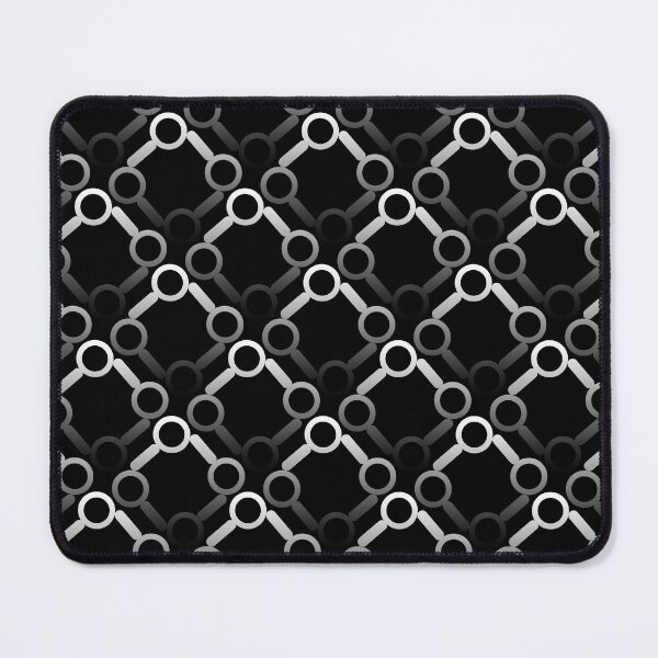 Item preview, Black & white abstract shapes seamless pattern designed and sold by Mint + Midnight.