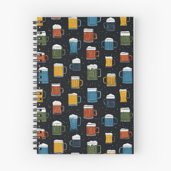 Item preview, Colorful Beer Mugs Pattern Hand Drawn Brew Lover designed and sold by NicolasGlowArt.