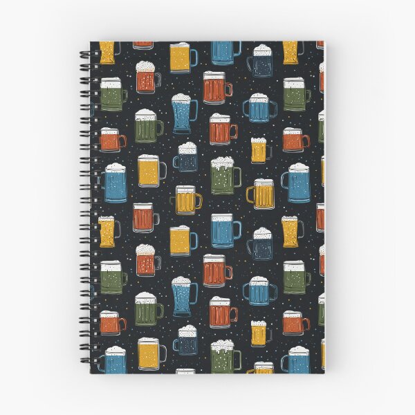 Item preview, Colorful Beer Mugs Pattern Hand Drawn Brew Lover designed and sold by NicolasGlowArt.
