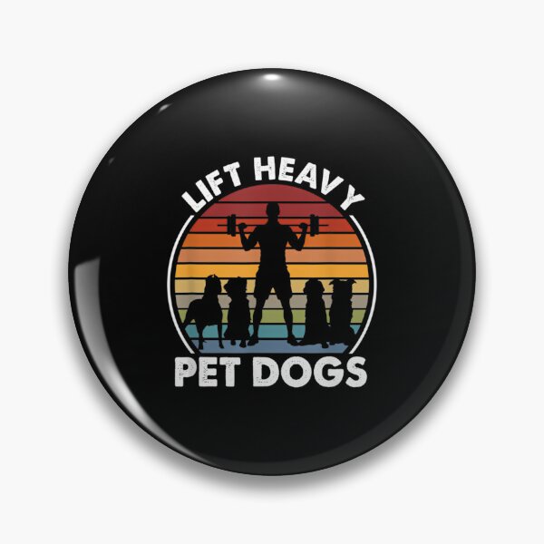 Item preview, Lift Heavy Pet Dogs Funny Fitness Weightlifting Retro designed and sold by NosuriHanArt.