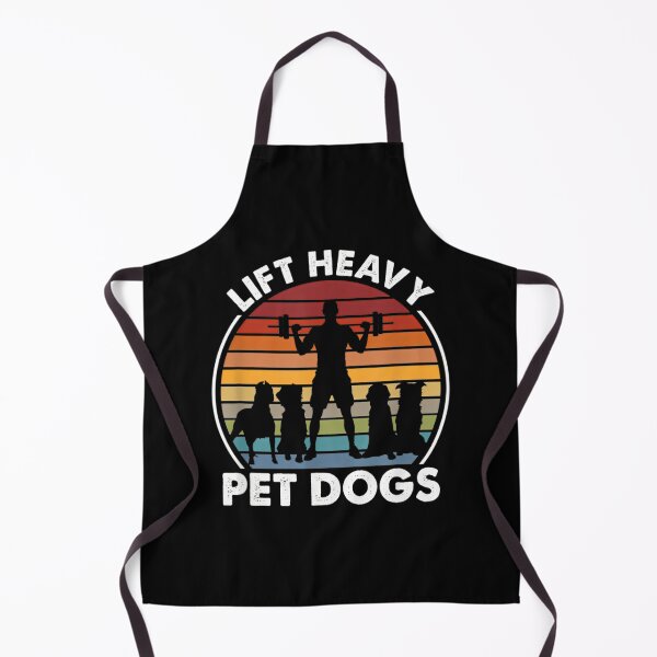 Item preview, Lift Heavy Pet Dogs Funny Fitness Weightlifting Retro designed and sold by NosuriHanArt.