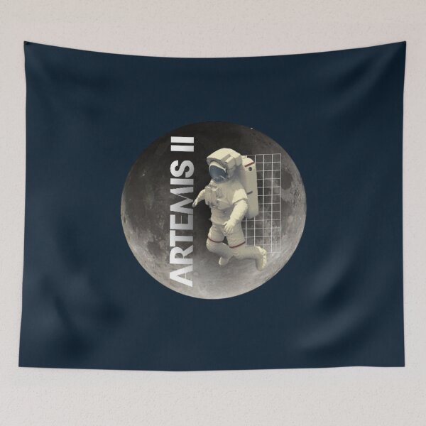 Item preview, Artemis II — Back to the Moon Copy Moon Joy Rocket Emblem designed and sold by Yasmine Mohammed.