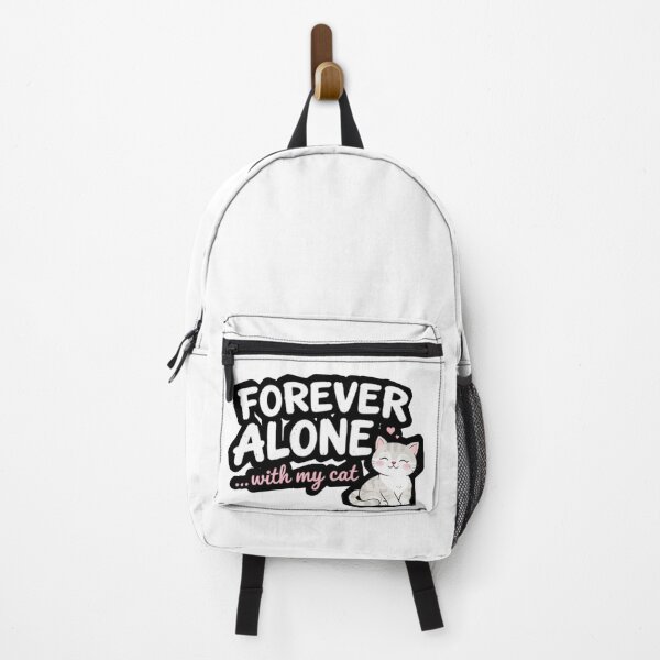 Item preview, Forever Alone With My Cat Funny Cat Lover Design | Cute Cat Quote Sticker T-Shirt designed and sold by PixelVibe Art.