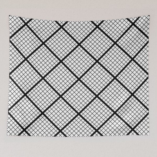 Item preview, Black & white grid seamless pattern designed and sold by Mint + Midnight.