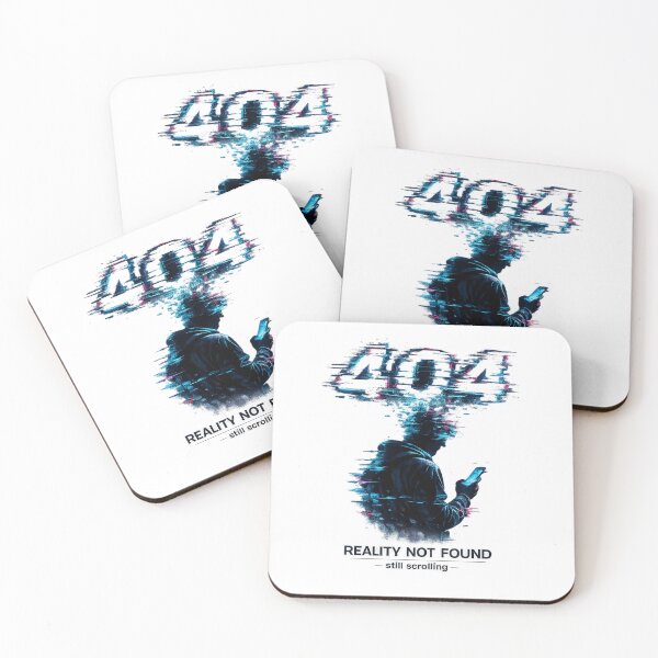 Item preview, 404 Reality Not Found – Glitch Aesthetic  designed and sold by NAJURE.
