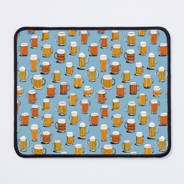 Item preview, Vintage Beer Mugs Pattern Craft Beer Lover designed and sold by NicolasGlowArt.
