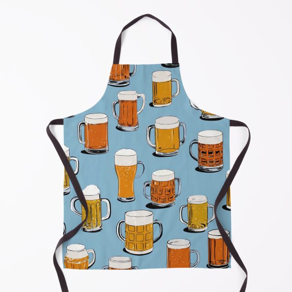 Item preview, Vintage Beer Mugs Pattern Craft Beer Lover designed and sold by NicolasGlowArt.