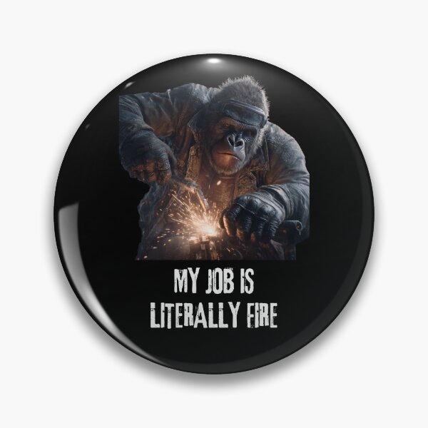 Item preview, Funny Welding Gifts - My Job Is Literally Fire - Welder Humor Gift designed and sold by ZubekStudio.